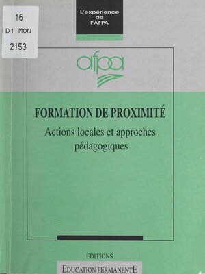 cover image of Formation de proximité